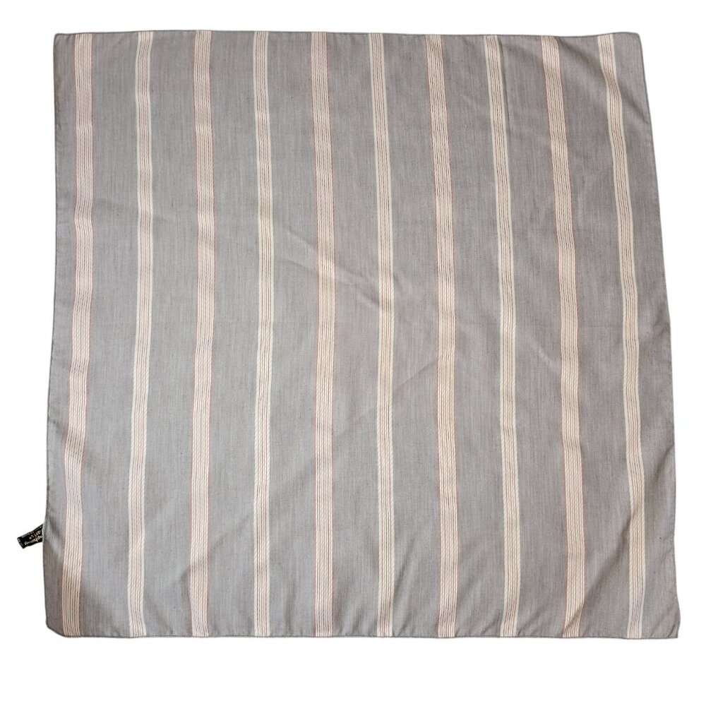 Symphony Scarfs Square Gray Polyester Minimalist Classic Preppy Light Academia